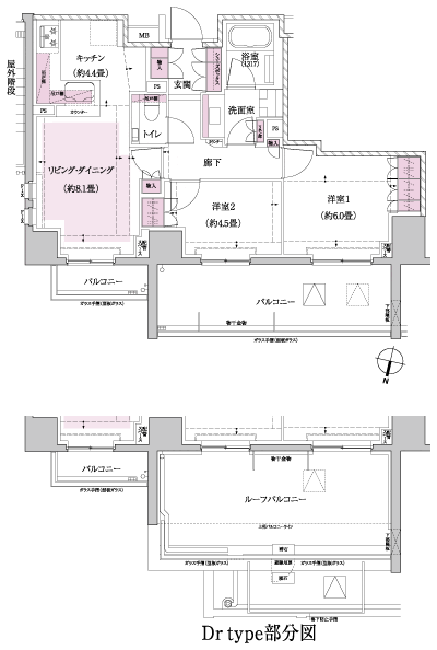 Floor: 2LDK, occupied area: 56.72 sq m, Price: 51,980,000 yen, now on sale