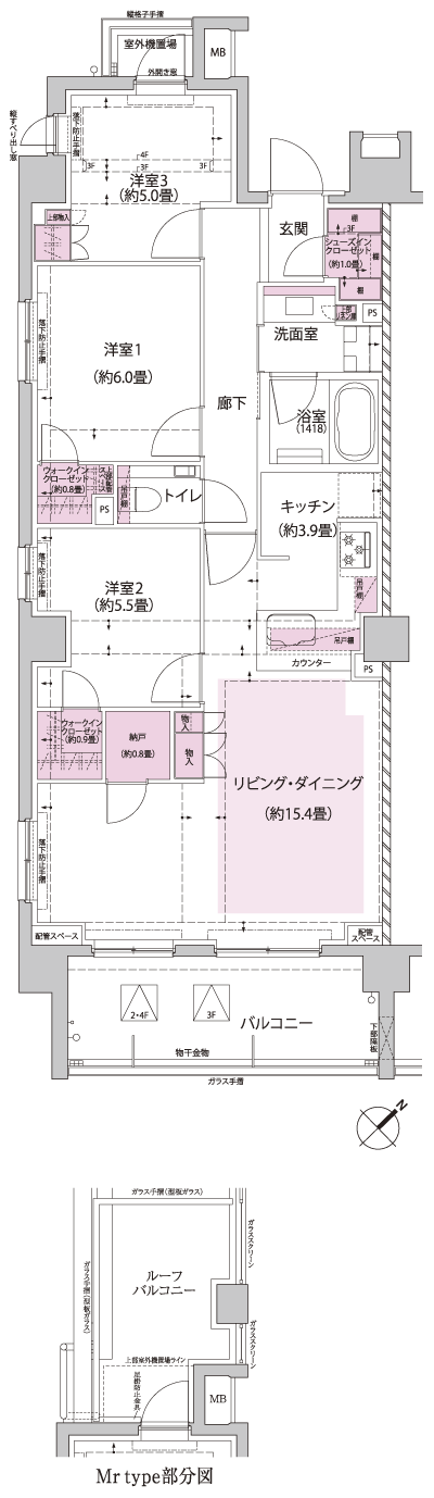 Floor: 3LDK + 2WIC + SIC + N, the occupied area: 80.73 sq m, Price: TBD