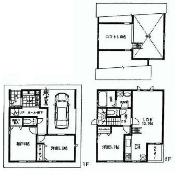 Floor plan. 36 million yen, 2LDK + S (storeroom), Land area 65.03 sq m , Building area 89.78 sq m