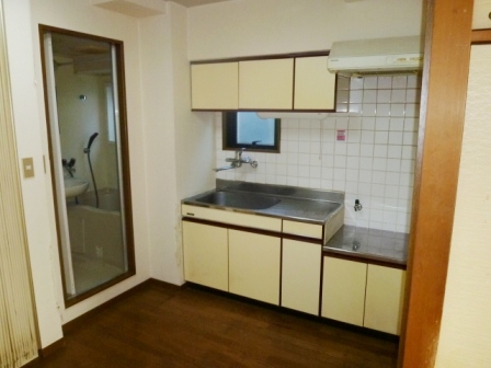 Kitchen. There is a window in the kitchen