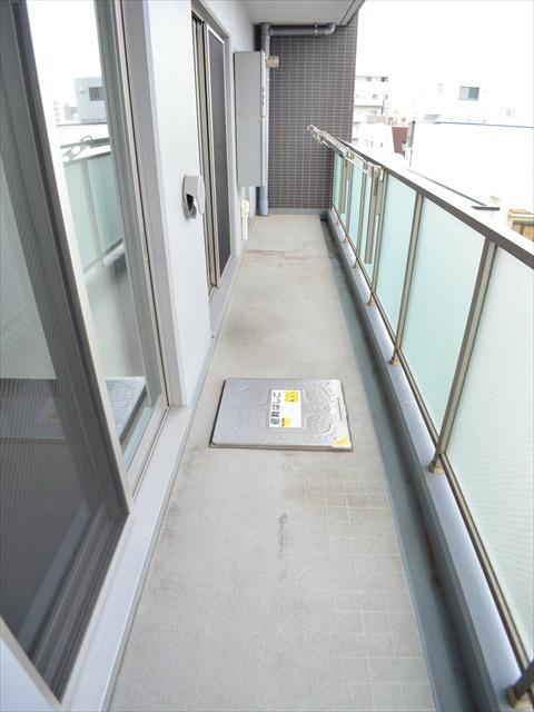 Balcony. Balcony over a three room