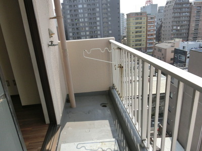 Balcony. Sky tree view balcony