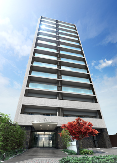 Buildings and facilities. The spirit of "clean rust" was based, Architectural beauty full of exterior design of the sum. Also, Balconies and glass handrail in the image of the surface of the pond that was also in the "Penglai Garden", It produces a refreshing sense of openness. (Exterior view)