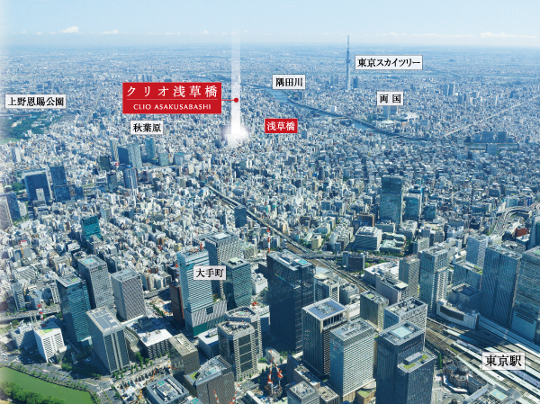 Surrounding environment. A 5-minute walk there is a life of super. Also, Enhancement is also old-fashioned shopping street, such as a side dish alley and arcade Satake mall. Here, shopping can be enjoyed while exchanged a conversation. Municipal Ryuhoku Sports Plaza in the summer you can also use the pool, Taito Ward Library Asakusabashi Branch (about 380m) and cultural ・ Sports facilities are also close to fulfilling. It will support a rich life. (Aerial photo of the peripheral local intended subjected to CG process was taken in August 2013, In fact a slightly different)