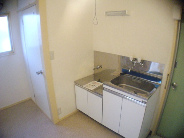 Kitchen. Isomorphic angle room type interior photo