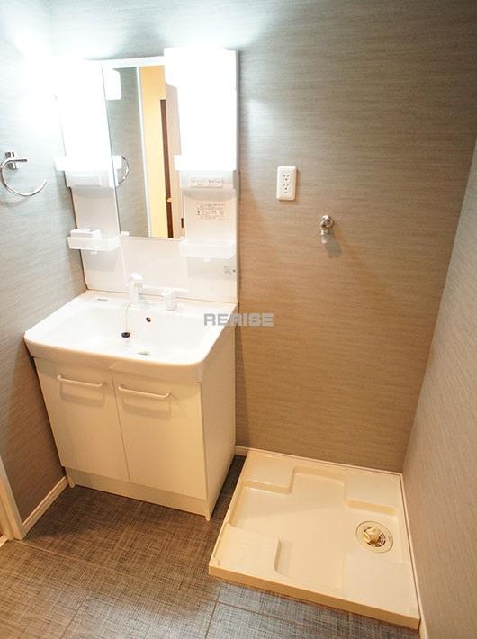 Wash basin, toilet. Bathroom vanity