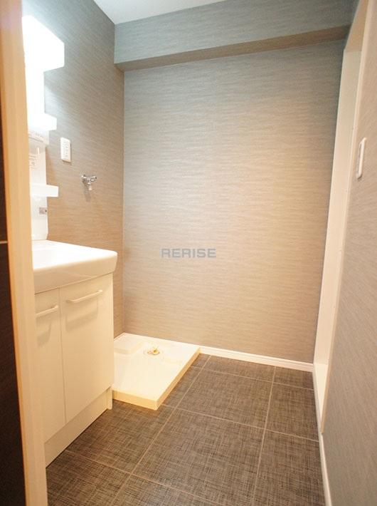 Wash basin, toilet. Dressing room
