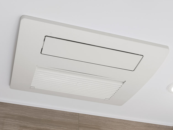 Bathing-wash room.  [Laundry even on rainy days is to dry out "TES type bathroom heater dryer"] TES-type bathroom heater dryer of Tokyo gas is ventilation in the bathroom, It reduces the occurrence of mold. further, It is also convenient to dry out the laundry on a rainy day in the drying function. (60A 'type same specifications ※ August 2011 shooting)