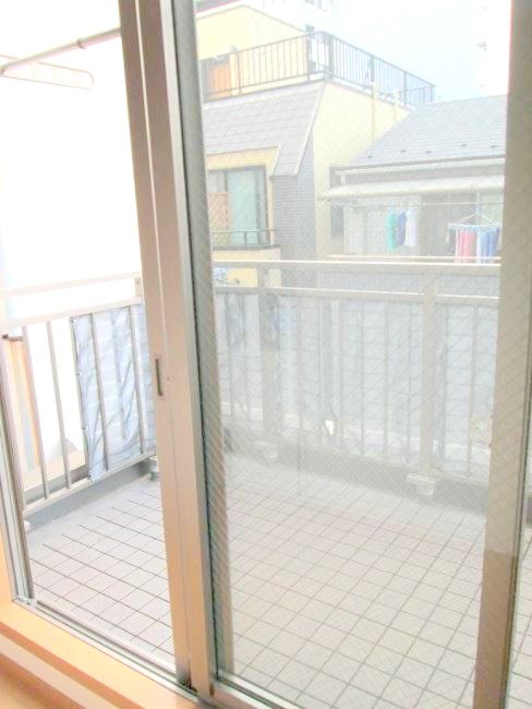 Balcony. Spacious roof balcony