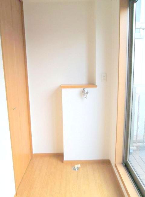 Living and room. Indoor Laundry Storage