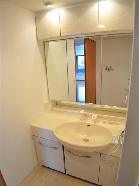 Wash basin, toilet. You can get dressed happily in a large washbasin