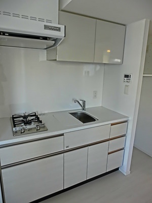 Kitchen. Easy-to-use two-burner gas system Kitchen