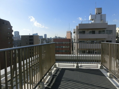 Balcony. Roof is the balcony of the dwelling unit