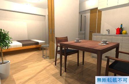 Living. ~ It is in a new interior renovation. Scheduled for completion January 22, 2014 ~ Your preview is possible at any time. Corner room, View is also good in the two-sided lighting. By room scene situation on the opposite side of the Showadori, There is the case that specifications may be changed.
