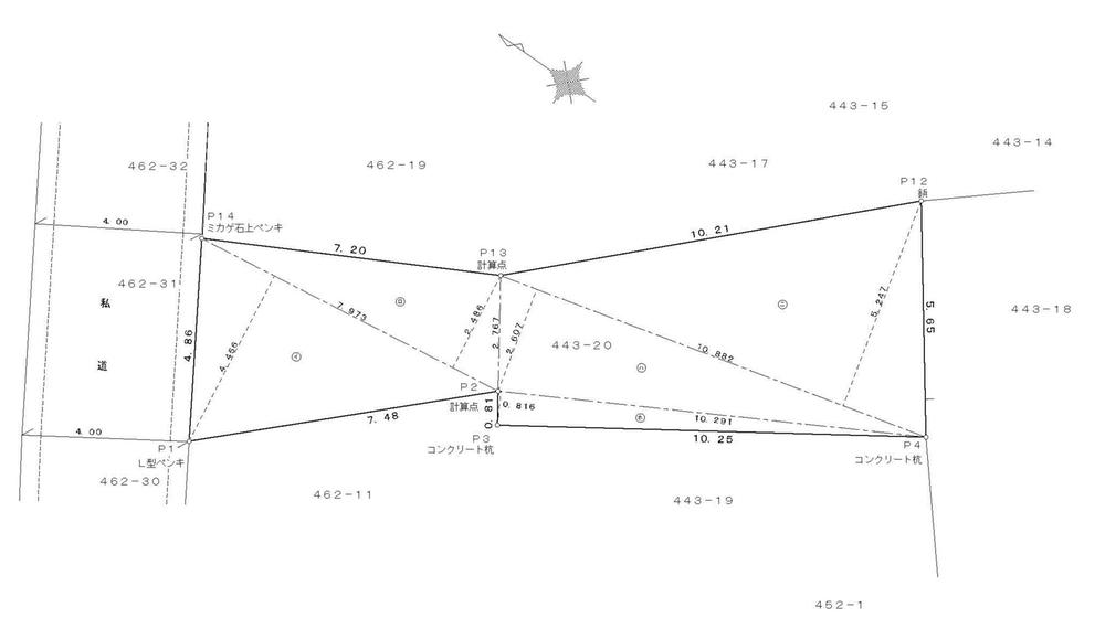 Compartment figure. Land price 26,900,000 yen, Land area 74.3 sq m