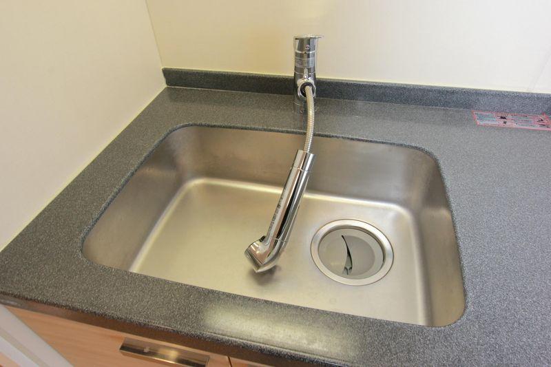Kitchen. Pot washing a breeze since pulled out faucet
