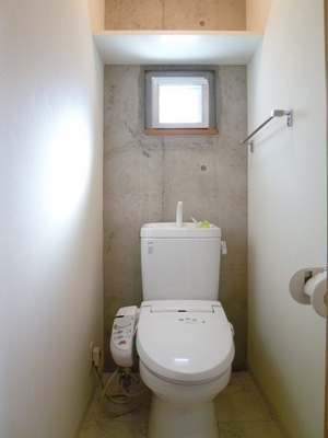 Toilet. Toilet with a window