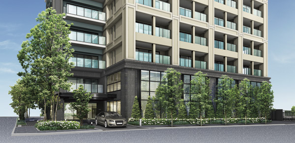 Shared facilities.  [Gracefully elegant high, Entrance to honor the dignity of this mansion] Entrance decorated with natural stone to increase the stately enough to go through the time is, Pride in live human, Space of Yingbin was wearing a grandeur that bring elation to those who visit. And the selection of texture and rich material, Played the design is beautiful melody that has been pursued to detail, Aesthetics of elegant and proud hospitality has been embodied. (Entrance Rendering)