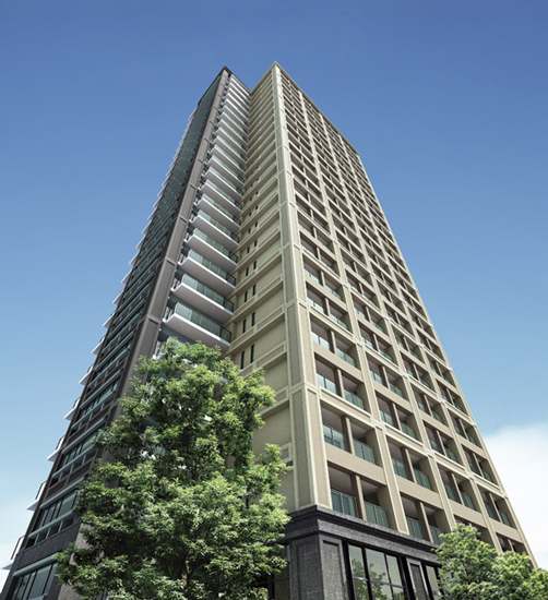 Buildings and facilities. Exterior - Rendering ※ Which was raised to draw based on the drawings of the planning stage, In fact a slightly different. Also, It has been omitted for details, and equipment such as shape.  ※ Trees such as the on-site is what drew the image of the after to some extent training. Also, Shades of leaves and flowers, Tree form such as is different is the fact and an image. It should be noted, Since the planting 栽計 images are subject to change, Please note.