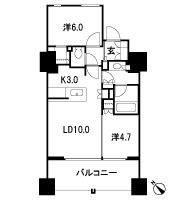 Floor: 2LD ・ K + WIC (walk-in closet), the occupied area: 54.48 sq m, Price: TBD