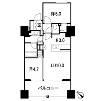 Floor: 2LD ・ K + WIC (walk-in closet), the occupied area: 54.48 sq m, Price: TBD