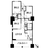 Floor: 3LD ・ K + WIC (walk-in closet) + N (storeroom), the occupied area: 64.48 sq m, Price: TBD