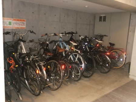 Other common areas. Place for storing bicycles