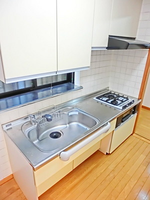 Kitchen. Easy-to-use two-burner gas system Kitchen