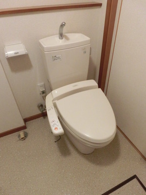 Toilet. Restroom of cleaning function toilet seat