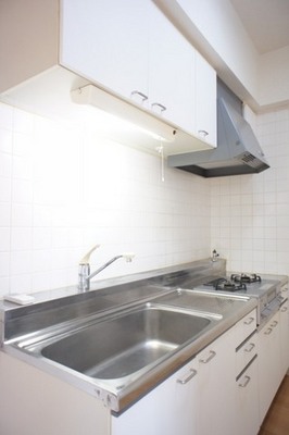 Kitchen. Two-burner gas stove Installed