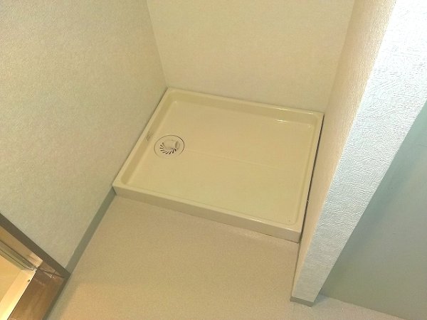 Other room space. Washing machine in the room undressing space