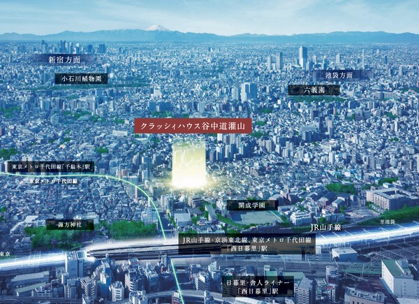 Kurasshii House Dokan Yanaka mountain. (living ・ kitchen ・ bath ・ bathroom ・ toilet ・ balcony ・ terrace ・ Private garden ・ Storage, etc.)