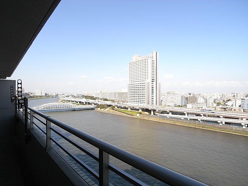 Balcony. View from the balcony