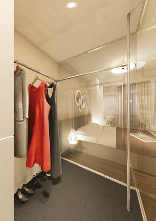 Interior.  [Walk-in closet] Walk-in closet in the master bedroom with a storage capacity (A ・ We have established the C type).