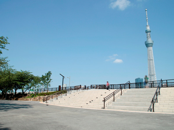 Surrounding environment. Sumida River Terrace (about 30m / 1-minute walk)