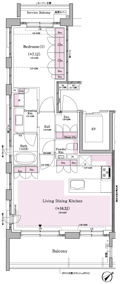Floor: 1LDK, occupied area: 56.01 sq m, Price: 45,780,000 yen, now on sale