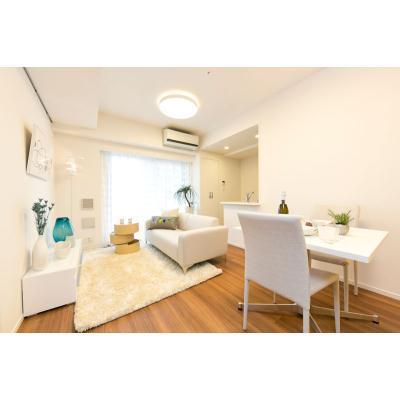 Living and room. Tint flooring calm. 