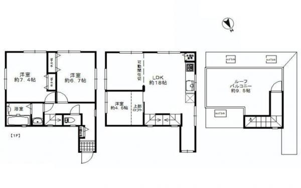 Floor plan. 43,800,000 yen, 3LDK, Land area 65.65 sq m , Building area 85.55 sq m