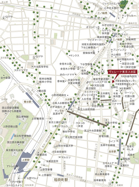 Building structure. Local Area Map