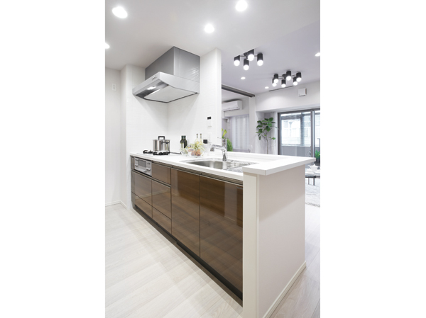 Employed as water purifier-integrated faucets and slide housed in the kitchen. With an emphasis on ease of use, Is a design feel the beauty and functionality