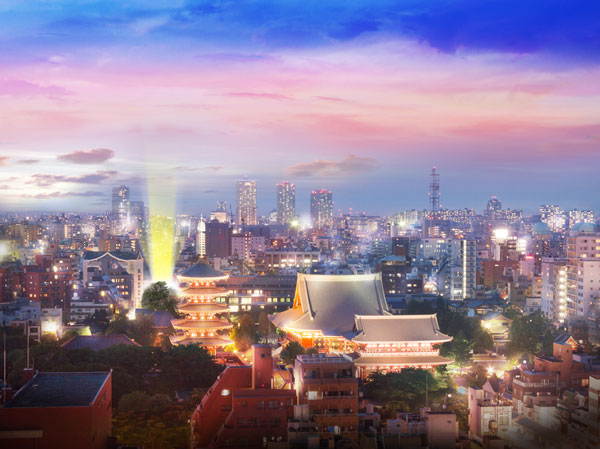 Surrounding environment.  [A historic residential neighborhood District, which is inherited in the city "Kannon back"] While leaving heavily taste seems to Asakusa, Quiet and calm can be felt "Asakusa to live.". It will be born in the place where people in the community have familiar called "Kannon back".  ※ In fact it is subjected to some CG work in aerial photographs (June 2013 shooting) and slightly different.