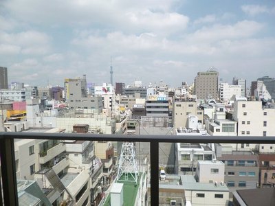 View. Sky tree overlooking
