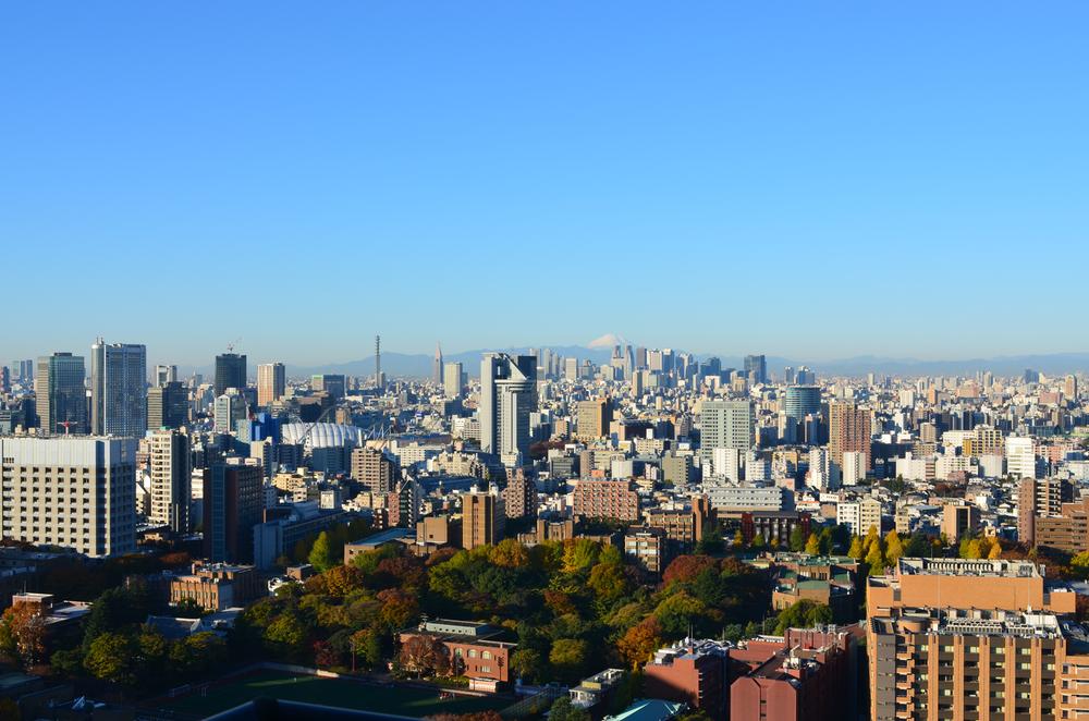 Other. View distant Mount Fuji from the balcony In front of the green space University of Tokyo