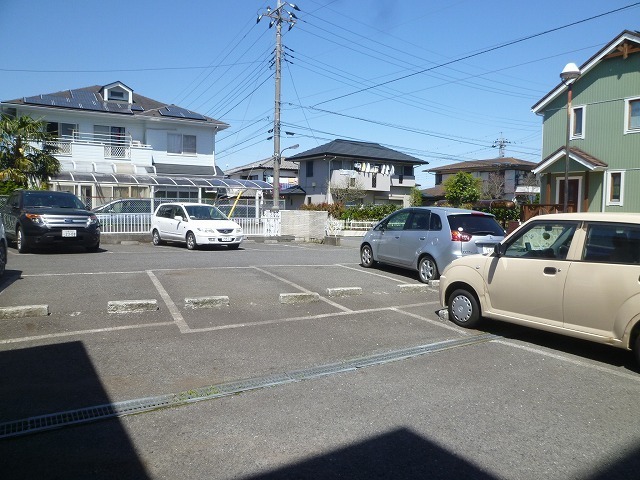 Parking lot. It is on-site parking