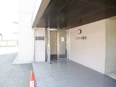 Building appearance. Beautiful entrance