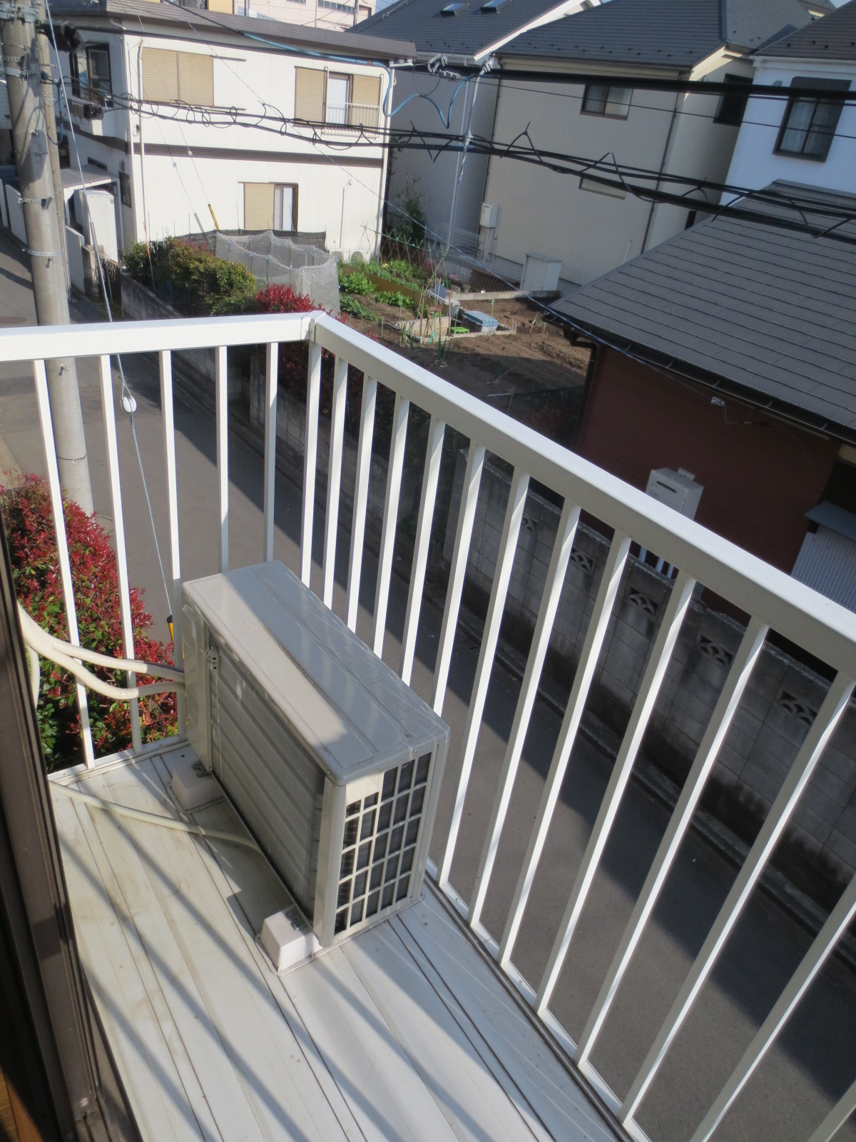 Balcony. Visibility is good exits in front of the eye