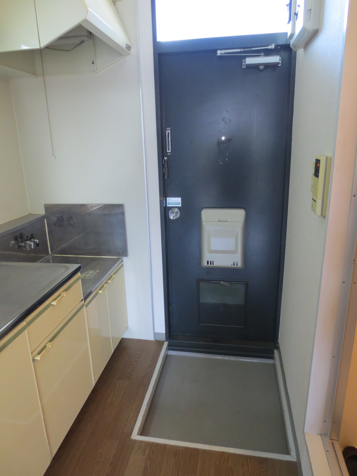 Entrance. We step is set lower