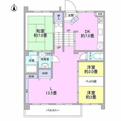 Floor plan. Is a floor plan of 3LDK.