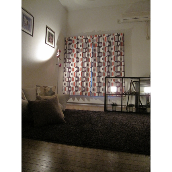 Living and room. Model room NIGHT scene