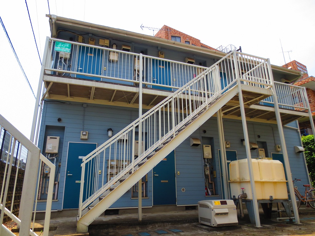 Building appearance. The appearance of the blue siding board ☆